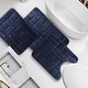 preview thumbnail 46 of 131, Clara Clark Ultra Soft Non Slip and Absorbent Bath Rug - Tiled Velvet Memory Foam Bath Mat
