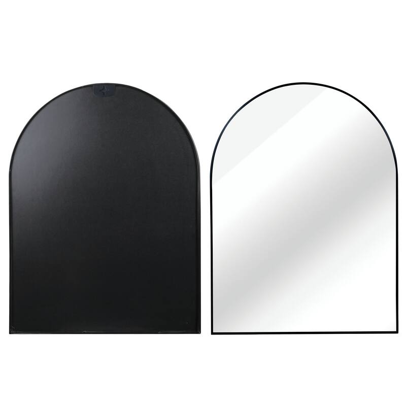 GDFStudio - Nordvale Modern Arched Bathroom Vanity Decorative Mirror with Easy Wall Mounting & Metal Frame
