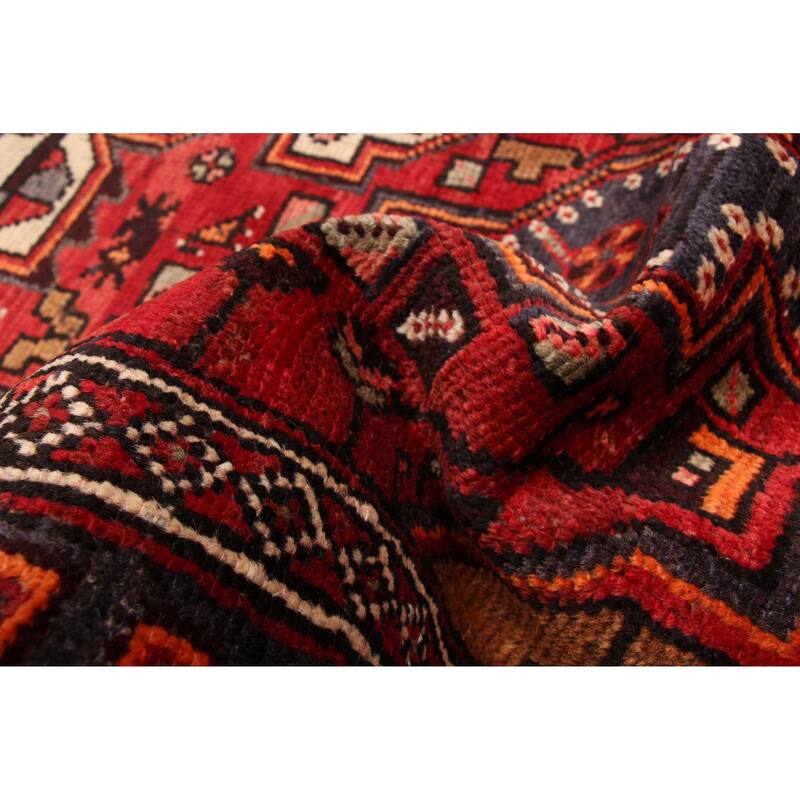 ECARPETGALLERY Hand-knotted Anatolian Vintage Red Wool Rug - 4'6 x 8'5