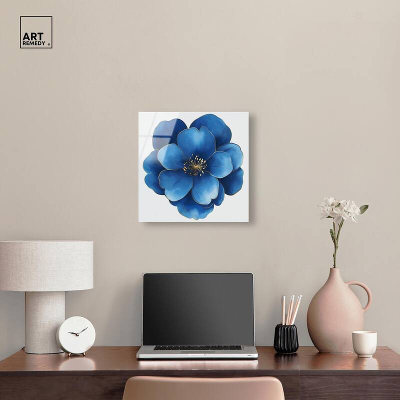Blue Brilliance I Acrylic by Art Remedy, Ready to Hang