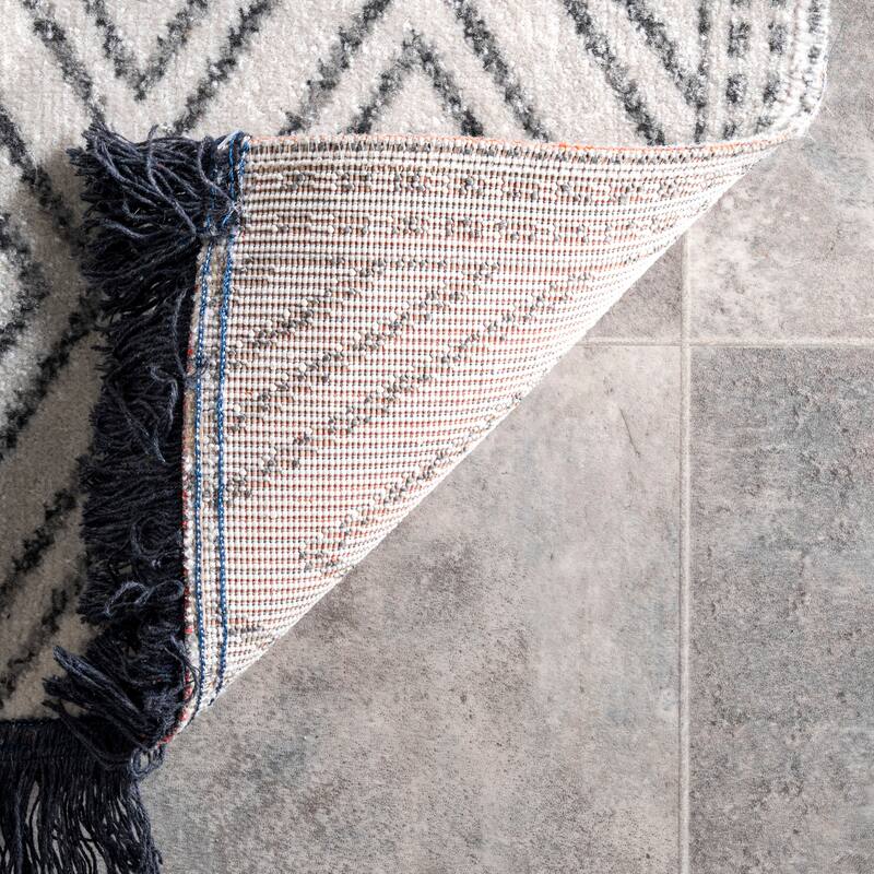 Nuloom Casual Geometric Indoor/ Outdoor Geometric Striped Area Rug