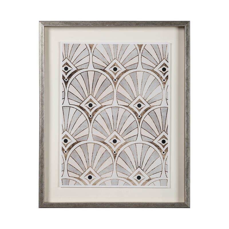 Deco Patterning I Framed Art Print