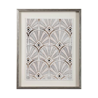 Deco Patterning I Framed Art Print