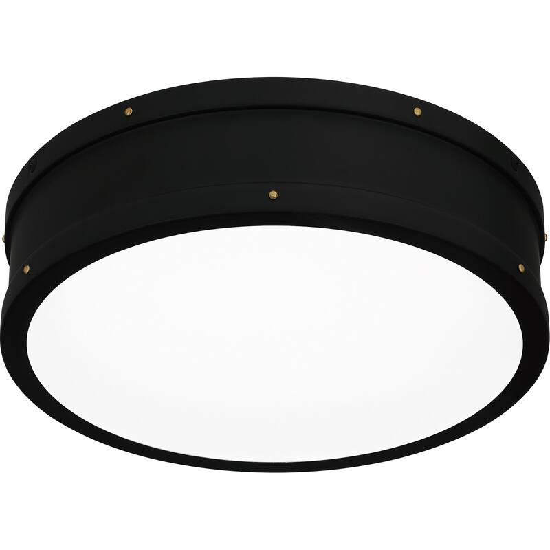Ahoy Integrated LED Matte Black Flush Mount Light