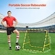 preview thumbnail 4 of 9, Iron Tube Soccer Rebounder Net, 2x2 Mesh, Adjustable Angle, Foldable and Portable
