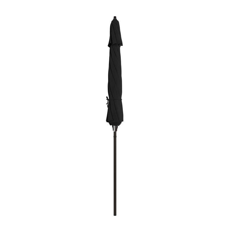 North Bend 9-foot Round Auto-tilt, Bronze Finish, Sunbrella Patio Umbrella by Havenside Home