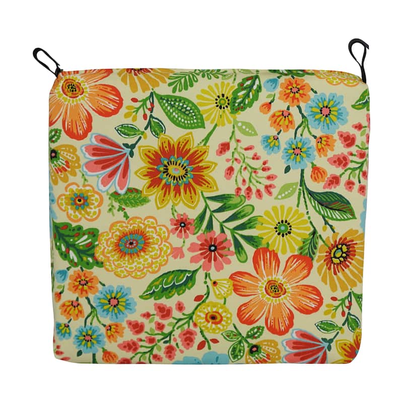 20-inch by 19-inch Indoor/Outdoor Chair Cushions (Set of 2) - 20 x 19