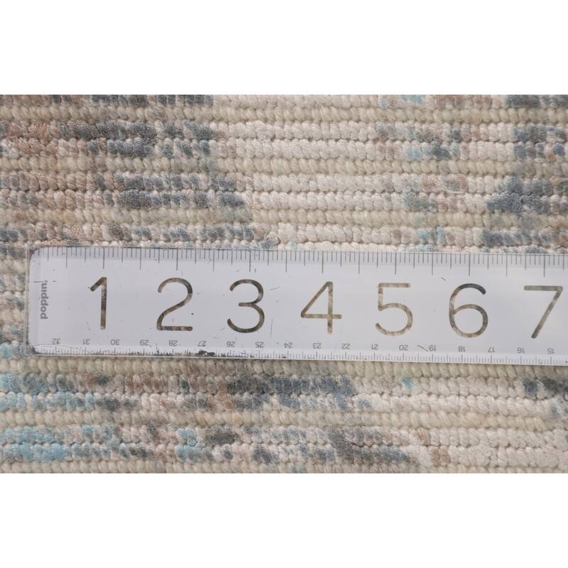 Modern Accent Rug Handmade Indian Wool Carpet - 2'8"x 4'9"