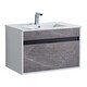 preview thumbnail 71 of 109, Fine Fixtures - Wall Mount Bathroom Vanity And Sink, Knob Free Design - Alpine Collection - 30" - Slate Gray Marble