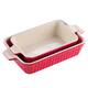 MALACASA Series Bake.Bake, Rectangle Porcelain Bakeware Set