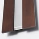 preview thumbnail 8 of 10, 11.8" Modern Walnut Wooden Pine Panels Integrated 3000K LED Wall Sconce for Hallway, Bedroom & Living Room