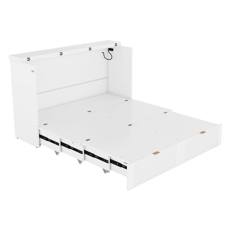 Murphy Bed Wall Bed with drawer and a set of Sockets & USB Ports