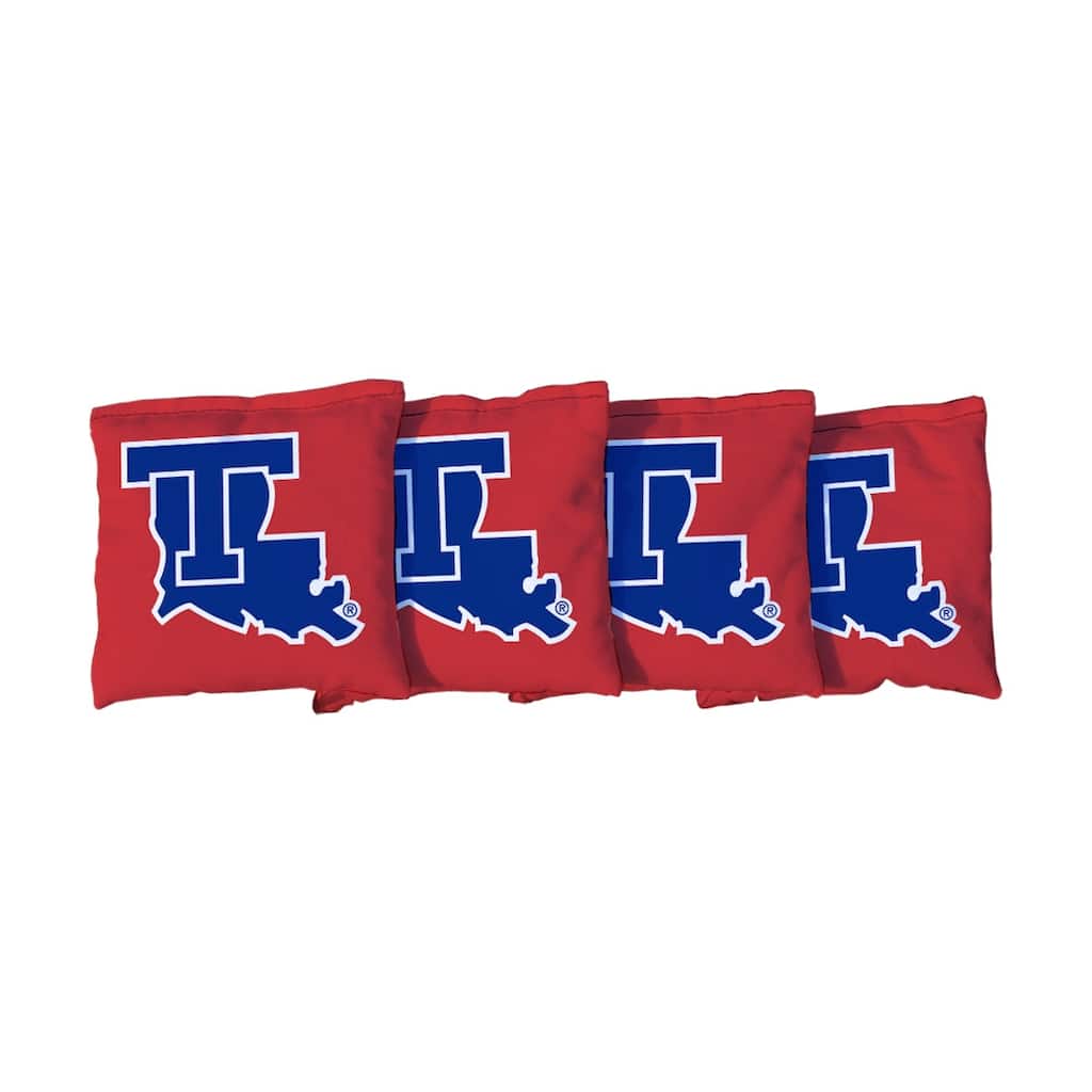 Louisiana Tech Bulldogs Red Cornhole Bags