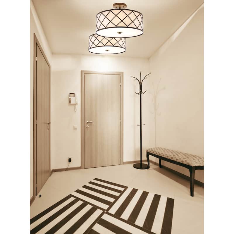 Link Metal LED Flush Mount, by JONATHAN Y