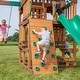 preview thumbnail 8 of 11, Backyard Discovery Highlander Cedar Wood Swing Set, 3-Story Clubhouse - 15'5" x 15'6"