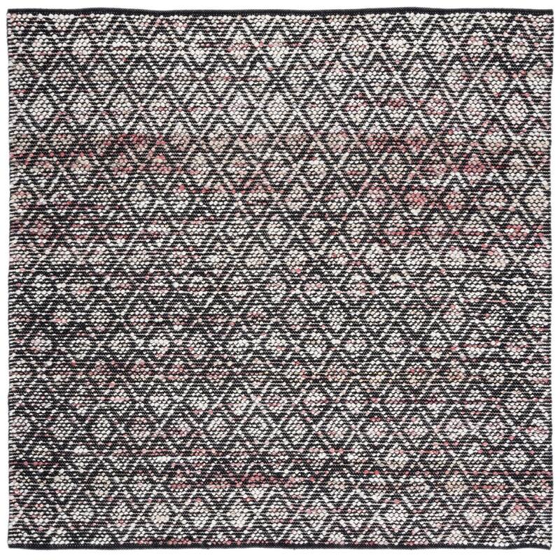 SAFAVIEH Handmade Natura Dalila Casual Wool Rug - 6' Square - Ivory/Red
