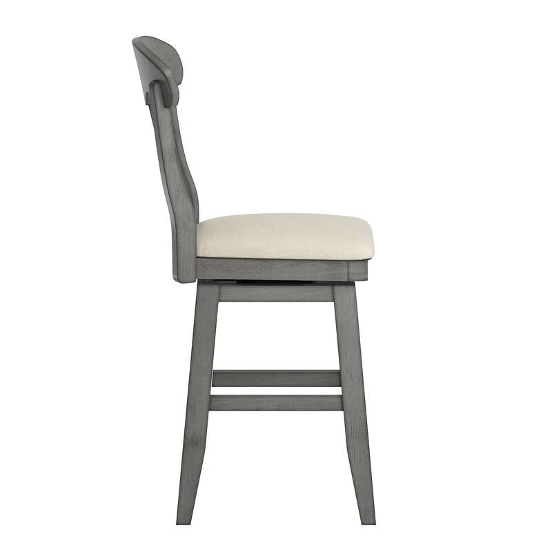Eleanor Napoleon Back Wood Swivel Chair by iNSPIRE Q Classic