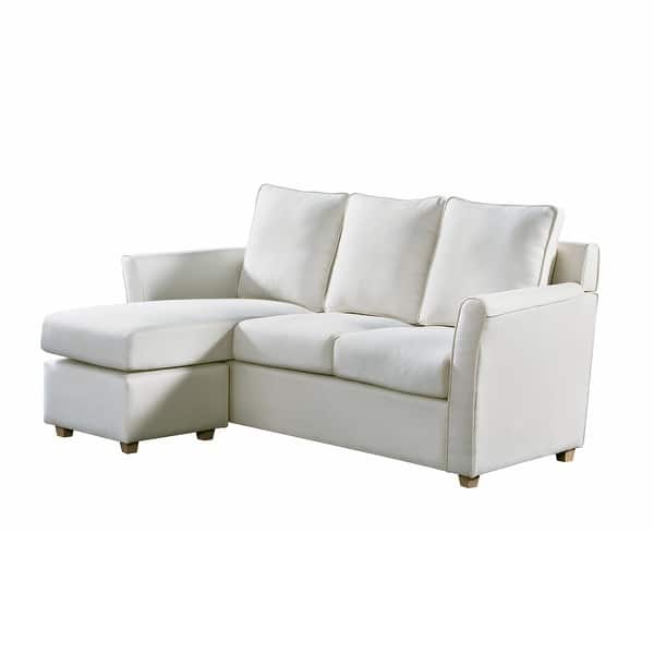 Shop Furniture Of America Golt Contemporary Solid Wood L Shaped