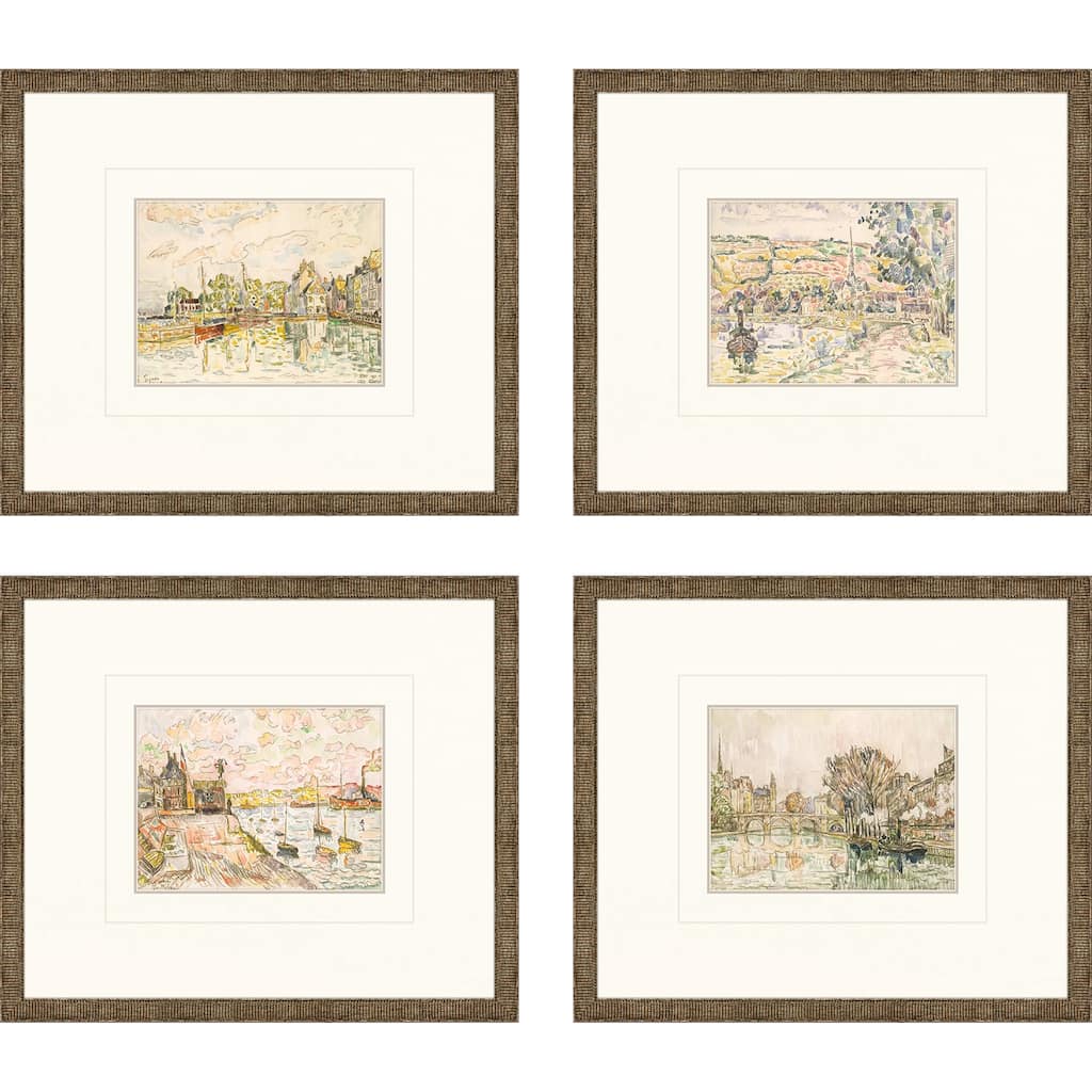 Petite Landscapes S/4 Framed Art Print Under Glass