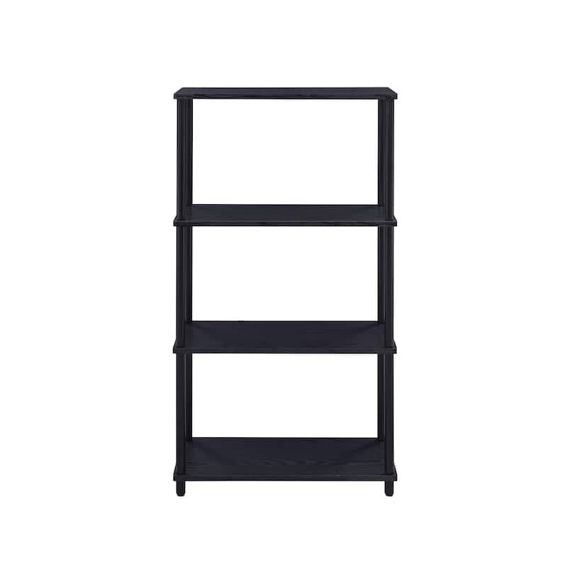 Antique White and Black Finish Bookshelf