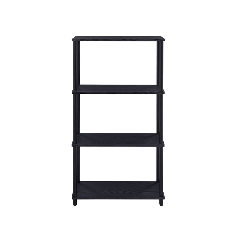 Nypho Black Finish Bookshelf