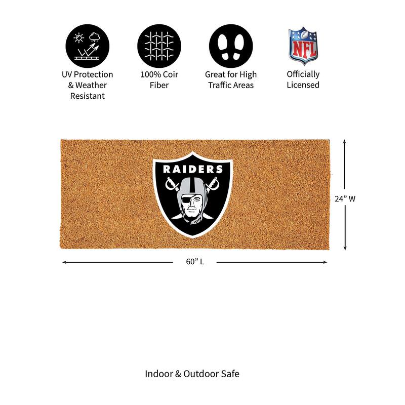 Las Vegas Raiders Full Color Indoor/Outdoor Coir Mat
