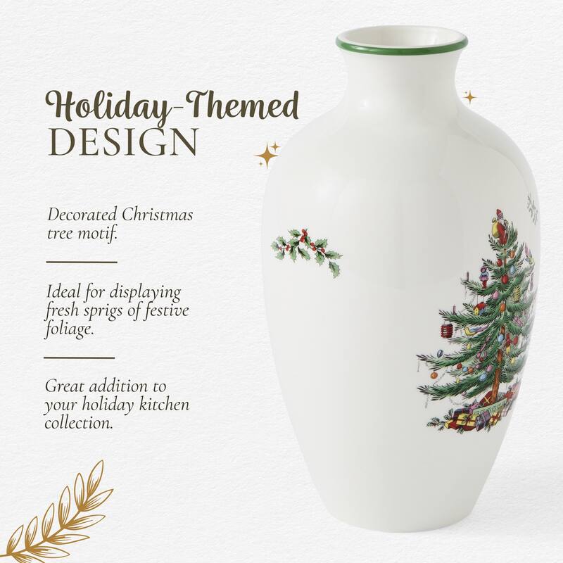 Spode Christmas Tree Posy Vase