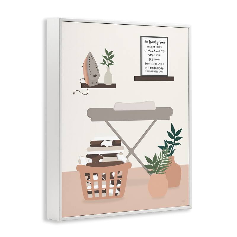 Stupell Laundry Rules Modern View Framed Giclee Art Design By Natalie Carpentieri