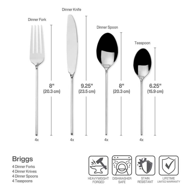 Towle Living Forged Briggs-20 Piece Flatware Set