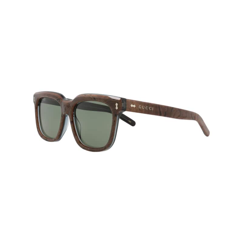 Gucci Square-Frame Recycled Acetate Sunglasses