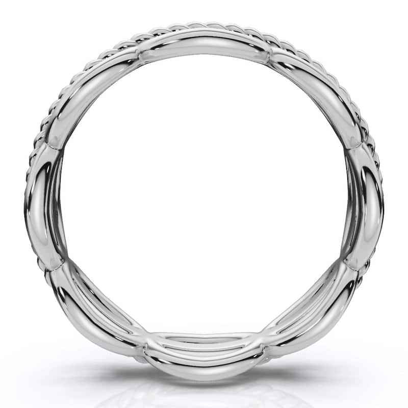 Bliss Diamond Gold or Platinum Angi Stackable Anniversary Wedding Band