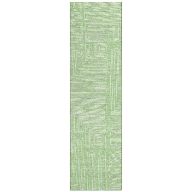 Machine Washable Indoor/ Outdoor Contemporary Stack Chantille Rug