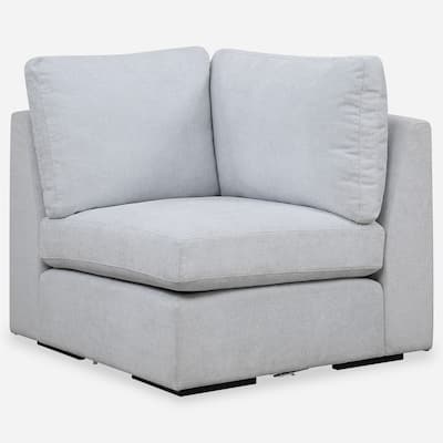 Uttermost Refuge Cloud Blue Corner Sofa - 30"Hx 37.5"Wx 37.5 "D