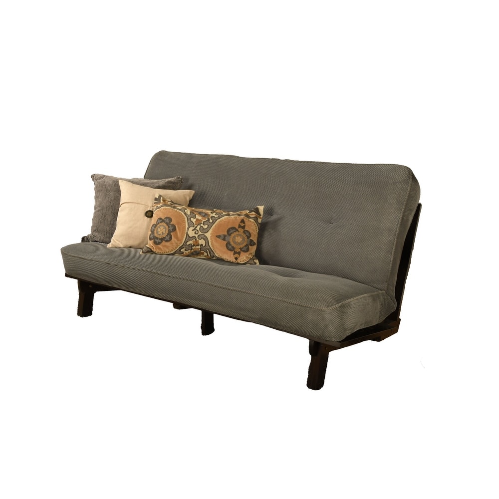 Somette Carson Full-size Futon Set in Java Finish with Mattress