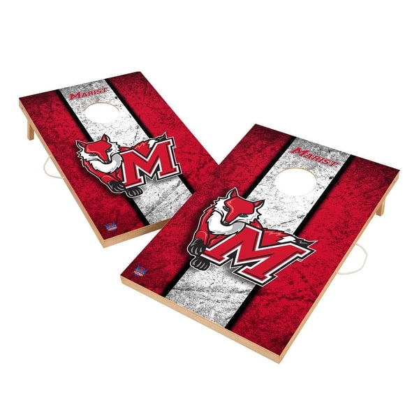 slide 2 of 5, Vintage Marist College Red Foxes Regulation 2x4 Cornhole Set