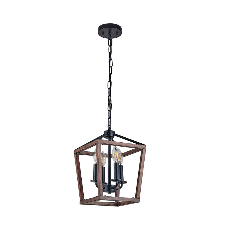 4 LT wood brush iron light, adjustble length