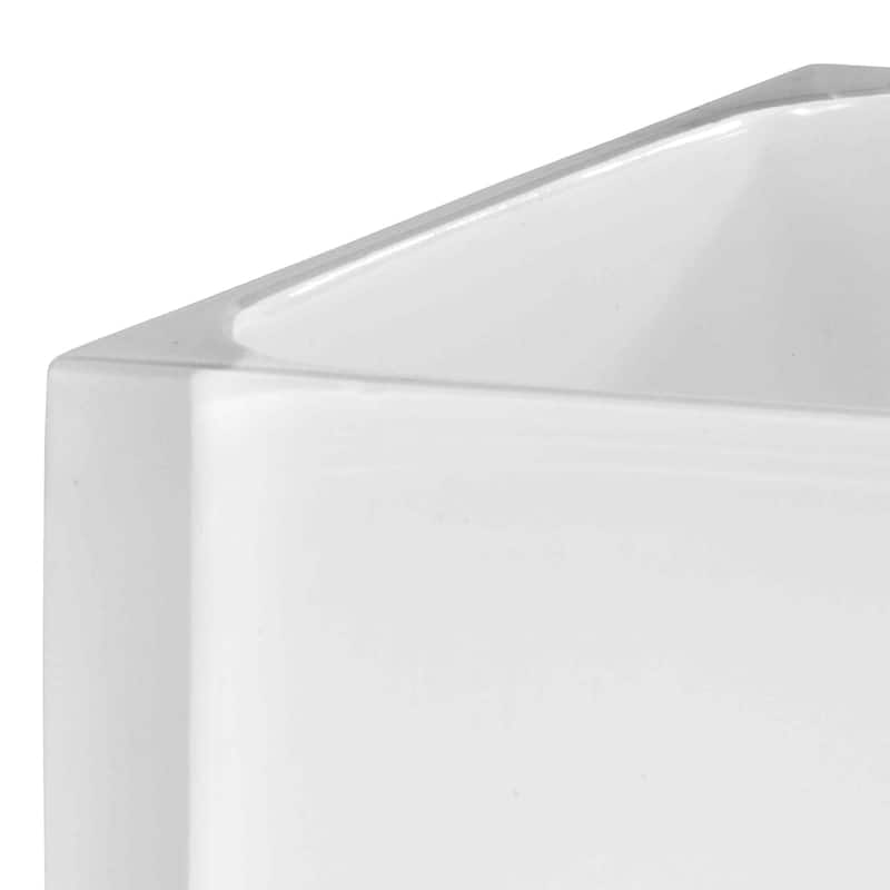 Izod Marina White Wastebasket