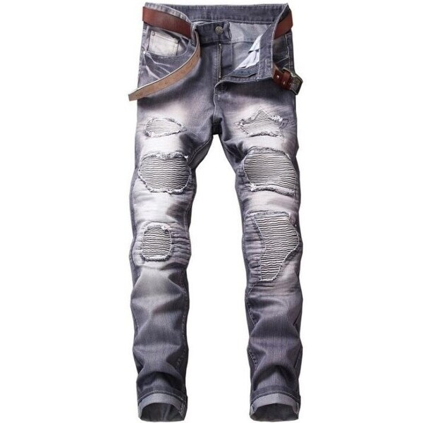 skinny destroyed jeans