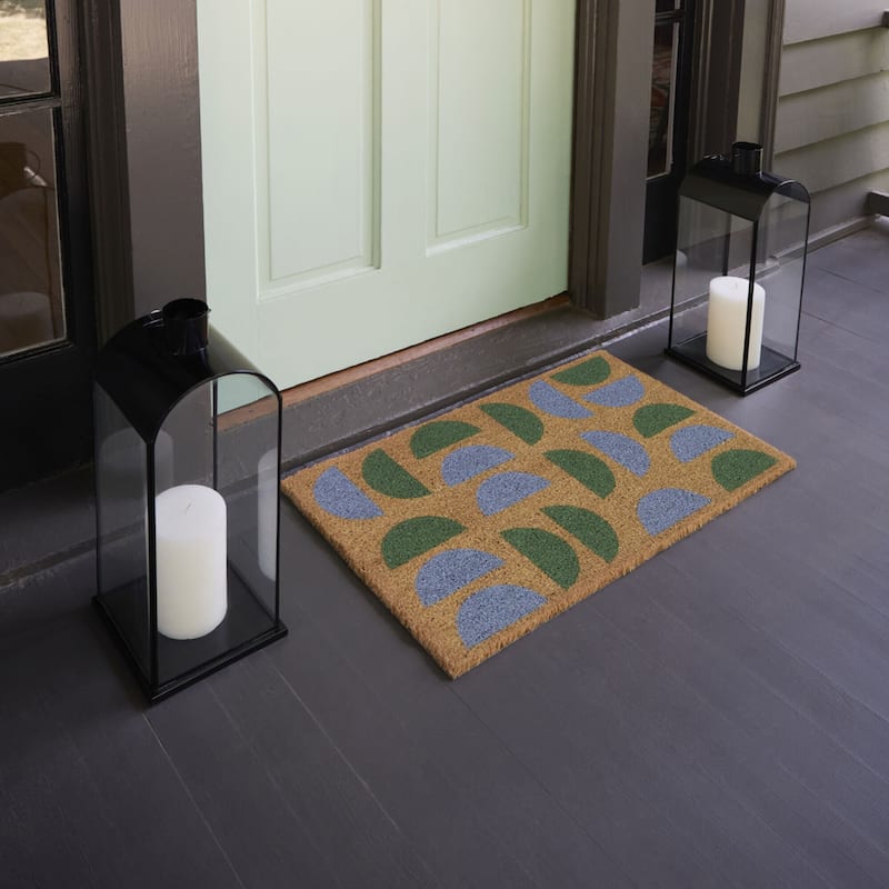 Retro Modern Geometric 18" x 30" Doormat - 18" x 30"