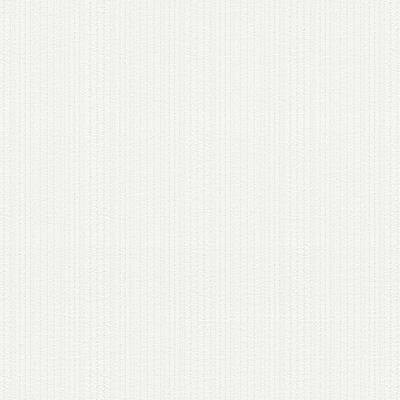 Samuel White Textured Stripe Paintable Wallpaper - 396in x 20.9in x 0.025in