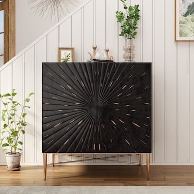 2 Door Vintage Accent Cabinet