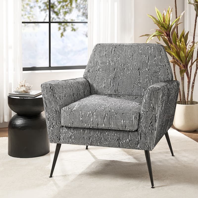 Silas Modern Armchair with Metal Legs by HULALA HOME