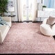 preview thumbnail 4 of 11, SAFAVIEH Handmade Aspen Shag Ashton Solid Wool Rug 4' x 6' - Pink