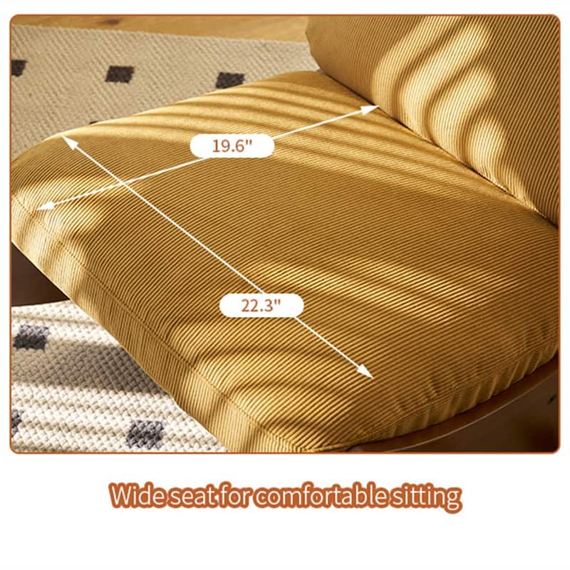 High Quality Comfortable Upholstery Solid Wood Glider Rocking Chair