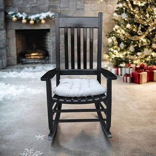 Sturdy Rocking Chair Wooden Rocker Chair Arm Chairs Rocking Chairs with Sturdy Slatted Back ...
