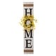 preview thumbnail 12 of 34, Glitzhome 42"H Wooden "HOME" Porch Sign with 3 Changable Floral Wreaths