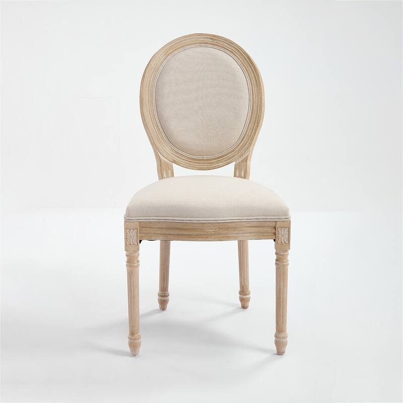 2PCS Cotton Linen Dining Chairs