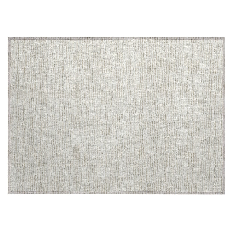 Machine Washable Indoor/ Outdoor Chantille Stripe Blocks Rug