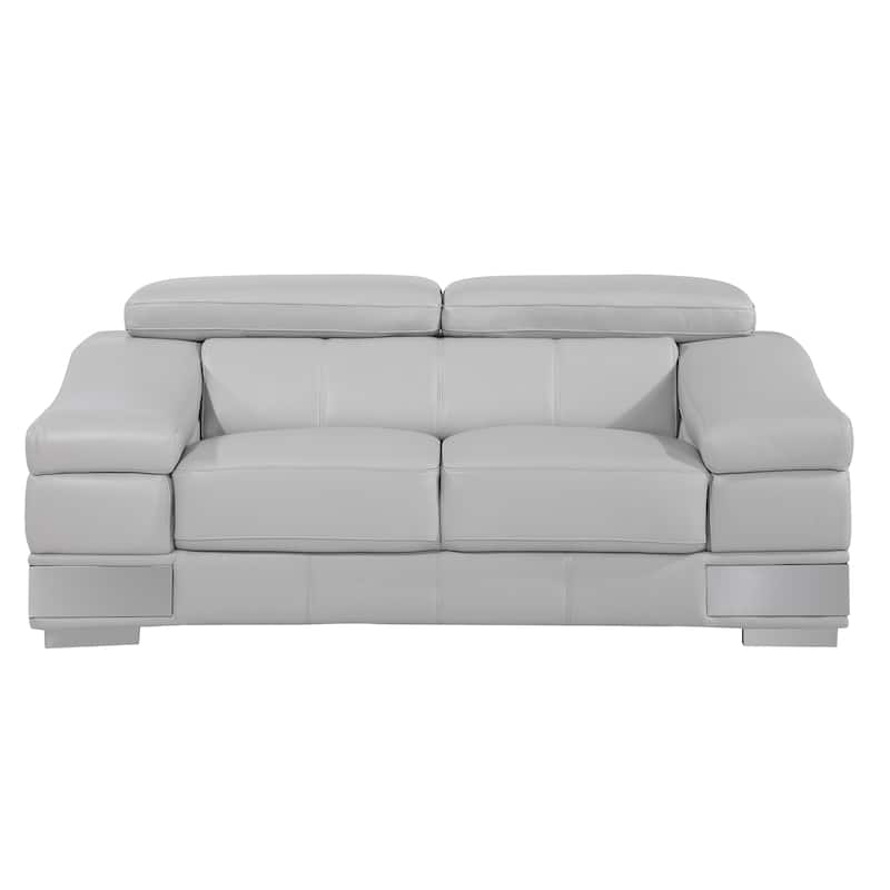 Top Grain Italian Leather Loveseat