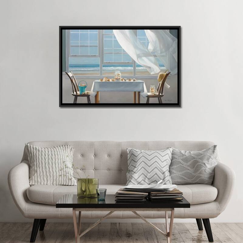 iCanvas "The Shell Collectors" by Karen Hollingsworth Framed Canvas Print
